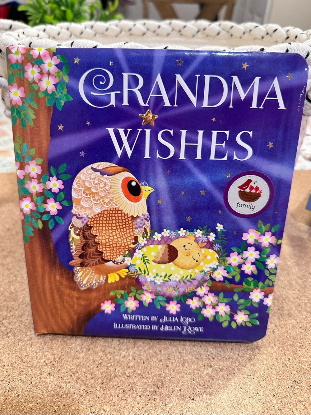 $3 CLOSET CLEAN OUT - Grandma Wishes board book with personal message front page